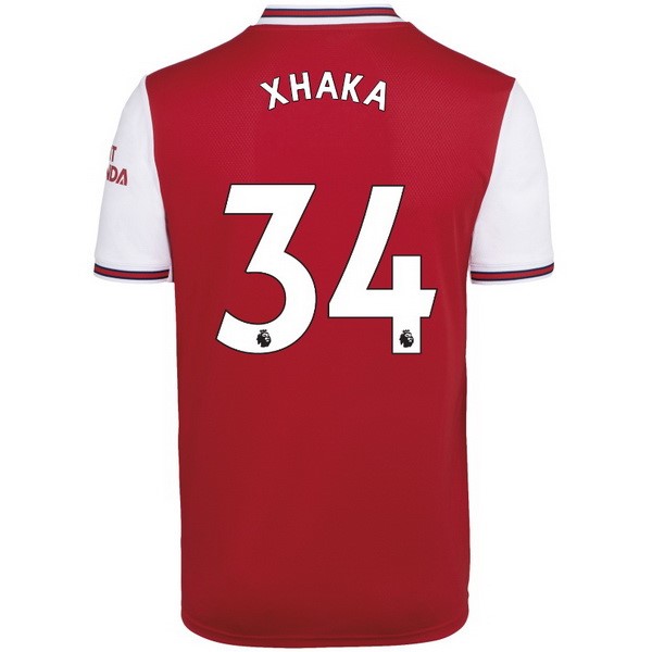 Camiseta Arsenal NO.34 Xhaka 1ª 2019/20 Rojo